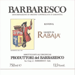 Produttori del Barbaresco Barbaresco Rabaj Riserva 2019